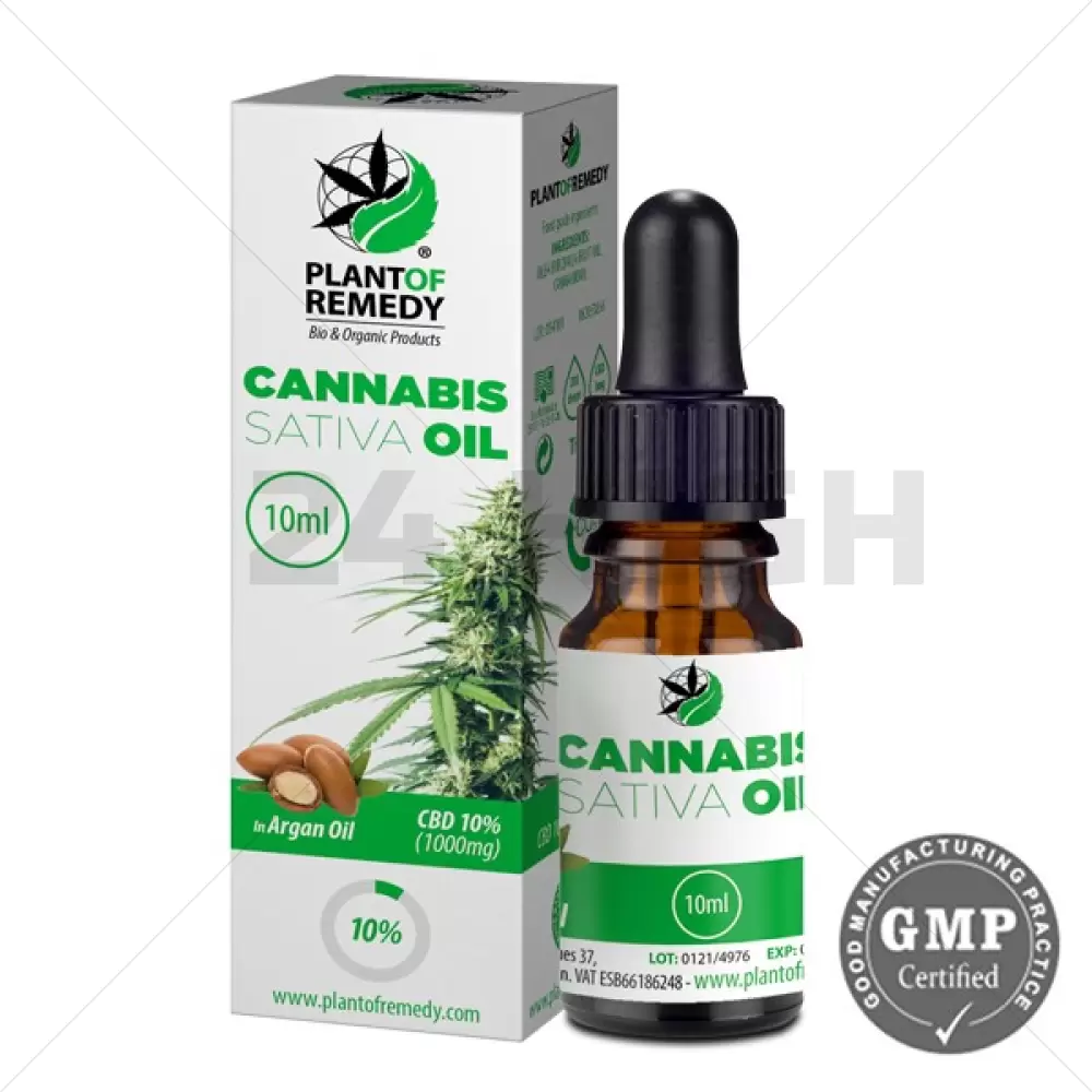 Plante de Remède avec Huile d'Argan - 10% CBD (1000mg) 