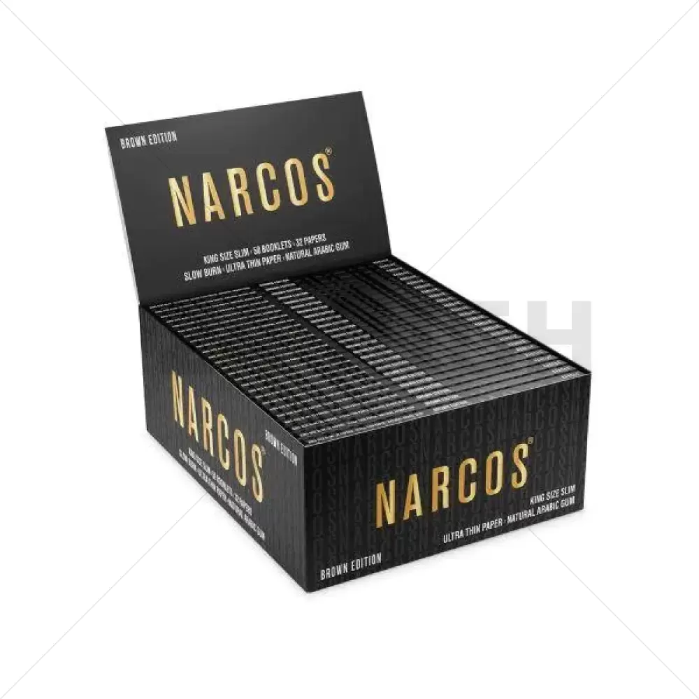 Narcos - Papier à Rouler KS Slim Brown Edition - Display 50 pièces