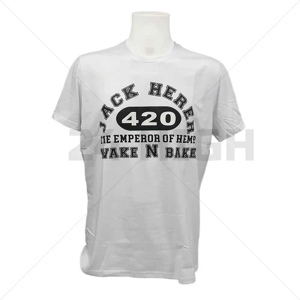 T-shirt Jack Herer 420 blanc