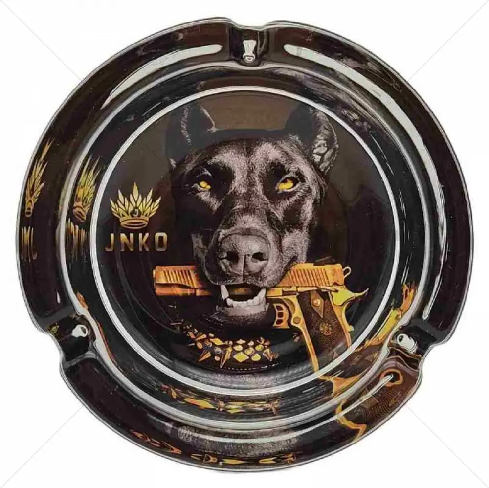 Cendrier rond en verre 10cm | Luxury Art Series | Design 1 | Mafia Dog