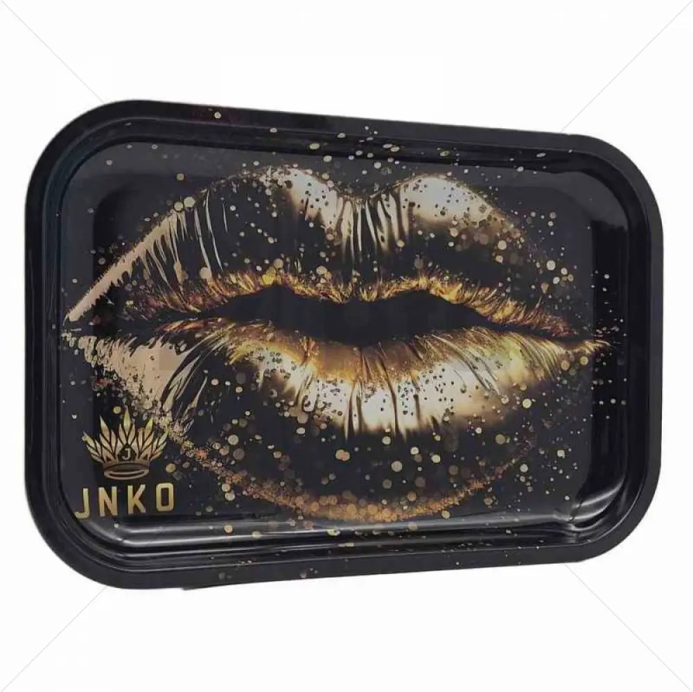 Plateau roulant XXL | 29x19cm | Luxury Art Series | Design 3 | Golden Lips